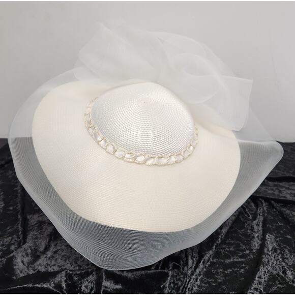 White/Cream Womens Couture Hat main image 5